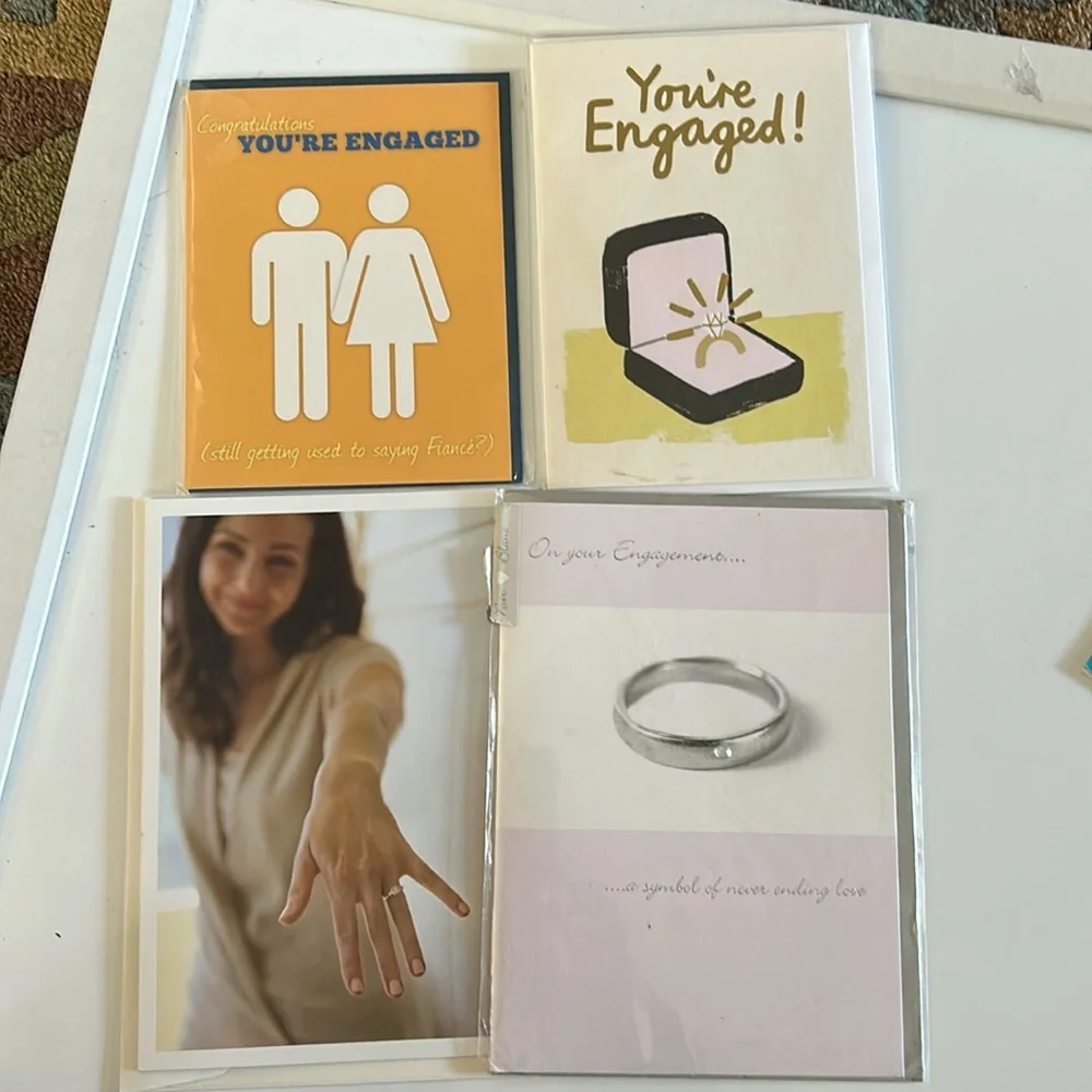 Lot of 11 engagement Themed Cards (Bundle‎ of 11 cards / new) 💍